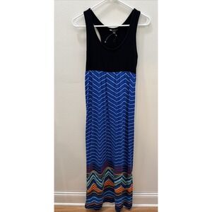 Carole Little Women's Long Dress Size Small Black ,multicolor Sleeveless